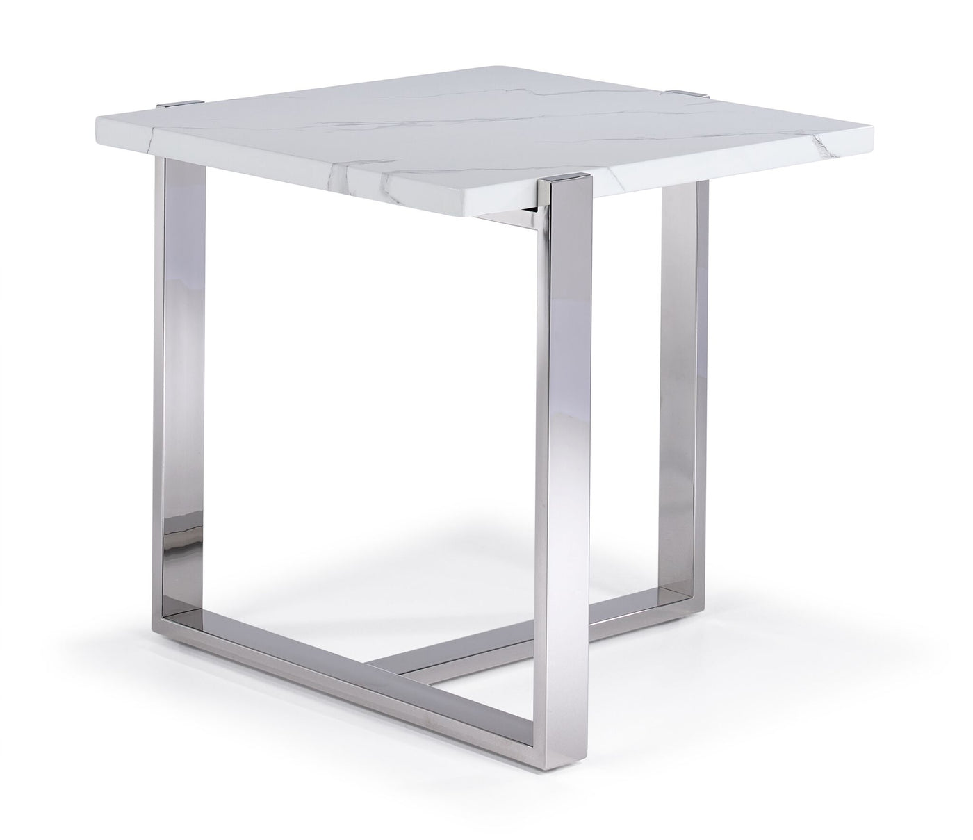 Memphis End Table - White