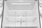 Adjustable split glass shelving beneath LED lighting and Smart+ Cooling panel