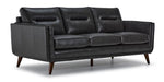 Miguel Leather Sofa - Charcoal