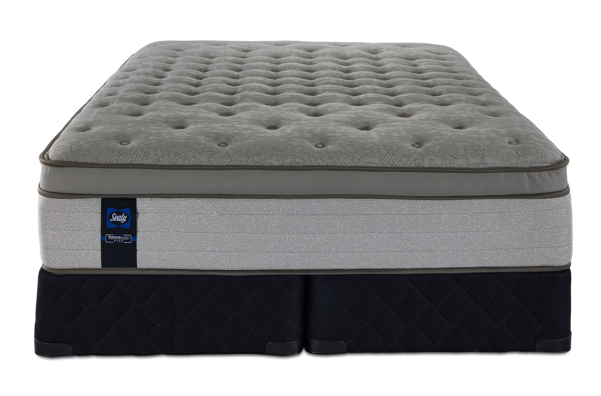 Sealy Posturepedic® Plus Sterling Hera Plush Euro Top Queen Mattress and Split Boxspring Set