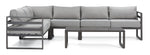 Milos 5 - Piece Outdoor Sectional - Grey