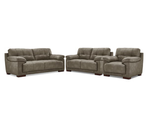 Modena Ens. Sofa, causeuse et fauteuil – vert