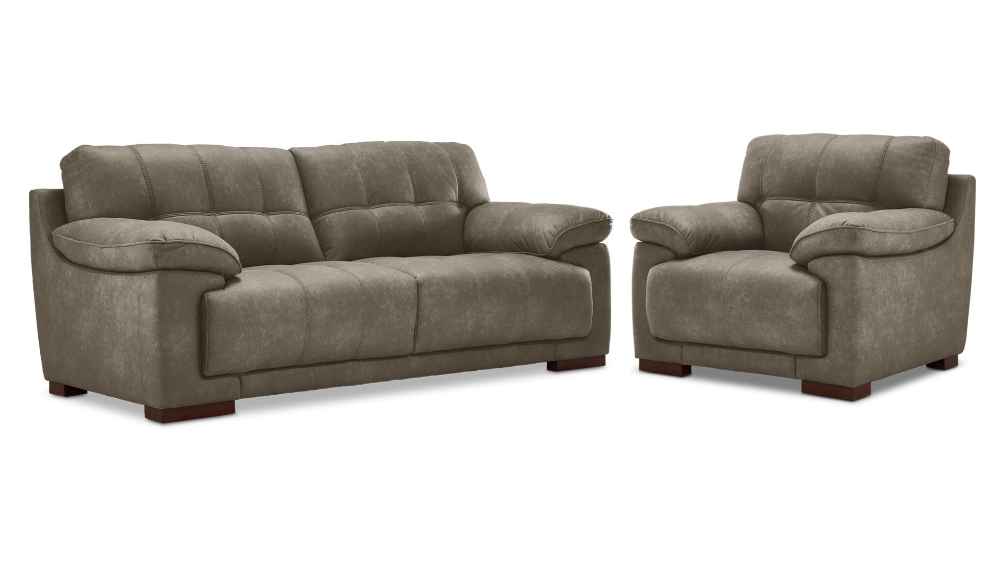 Modena Sofa and Chair Set - Green