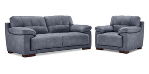 Modena Ens. Sofa et fauteuil – bleu