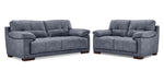 Modena Sofa and Loveseat Set - Blue