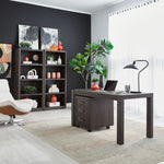 Modern Edge Filing Cabinet - Dark Grey