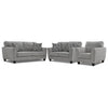 Moncton Ens. Sofa, causeuse et fauteuil – gris pâle