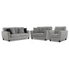 Moncton Ens. Sofa, causeuse et fauteuil – gris pâle
