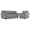 Moncton Ens. Sofa et fauteuil – gris pâle