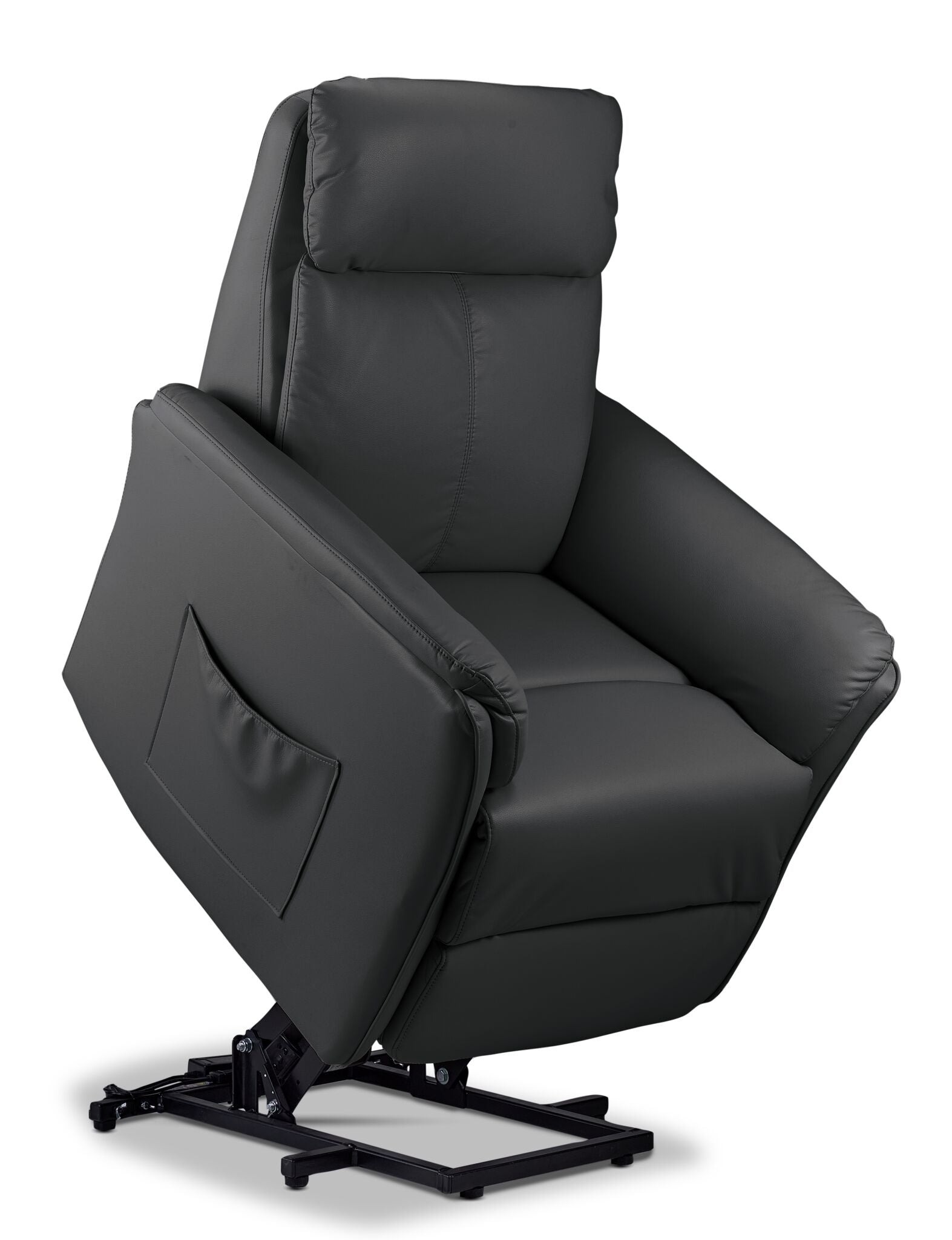Morgan Power Lift Recliner - Dark Grey