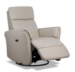 Morgan Swivel Glider Power Recliner - Taupe