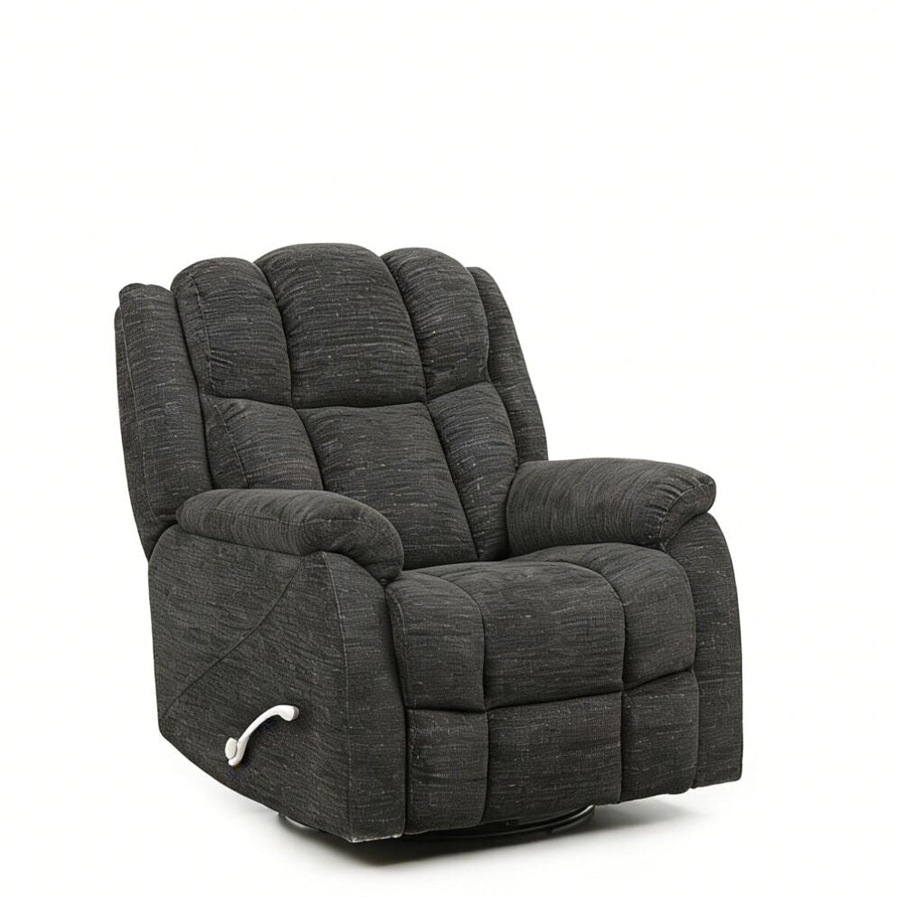 Morocco Swivel Recliner - Black