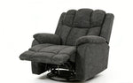 Morocco Swivel Recliner - Black