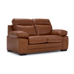 Morrison II Leather Loveseat - Cognac