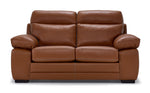 Morrison II Leather Loveseat - Cognac