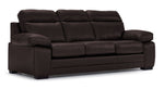 Morrison II Leather Sofa and Loveseat Set - Brown