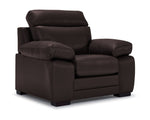 Morrison II Leather Sofa, Loveseat and Chair Set - Brown