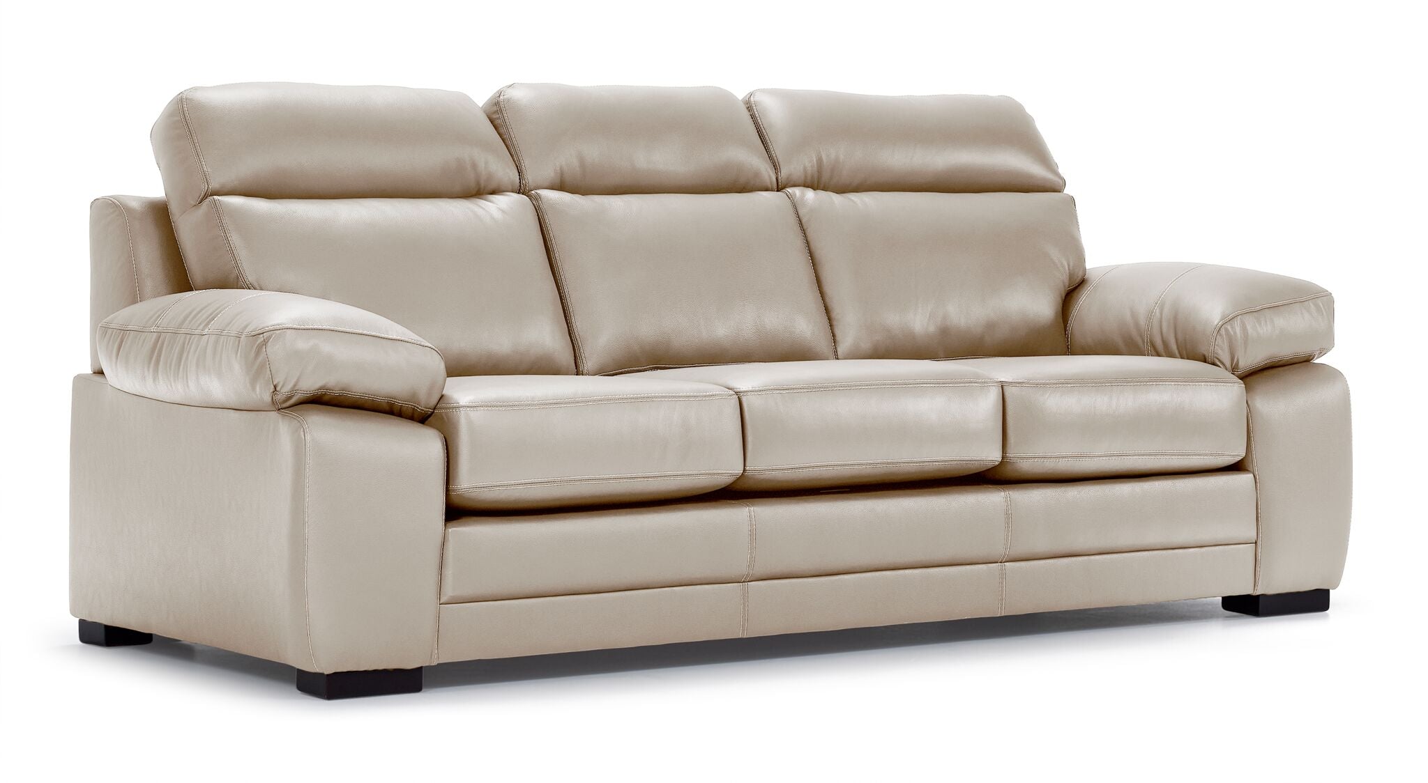 Morrison II Leather Sofa and Chair Set - Beige