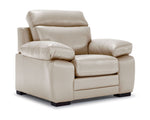 Morrison II Leather Sofa and Chair Set - Beige