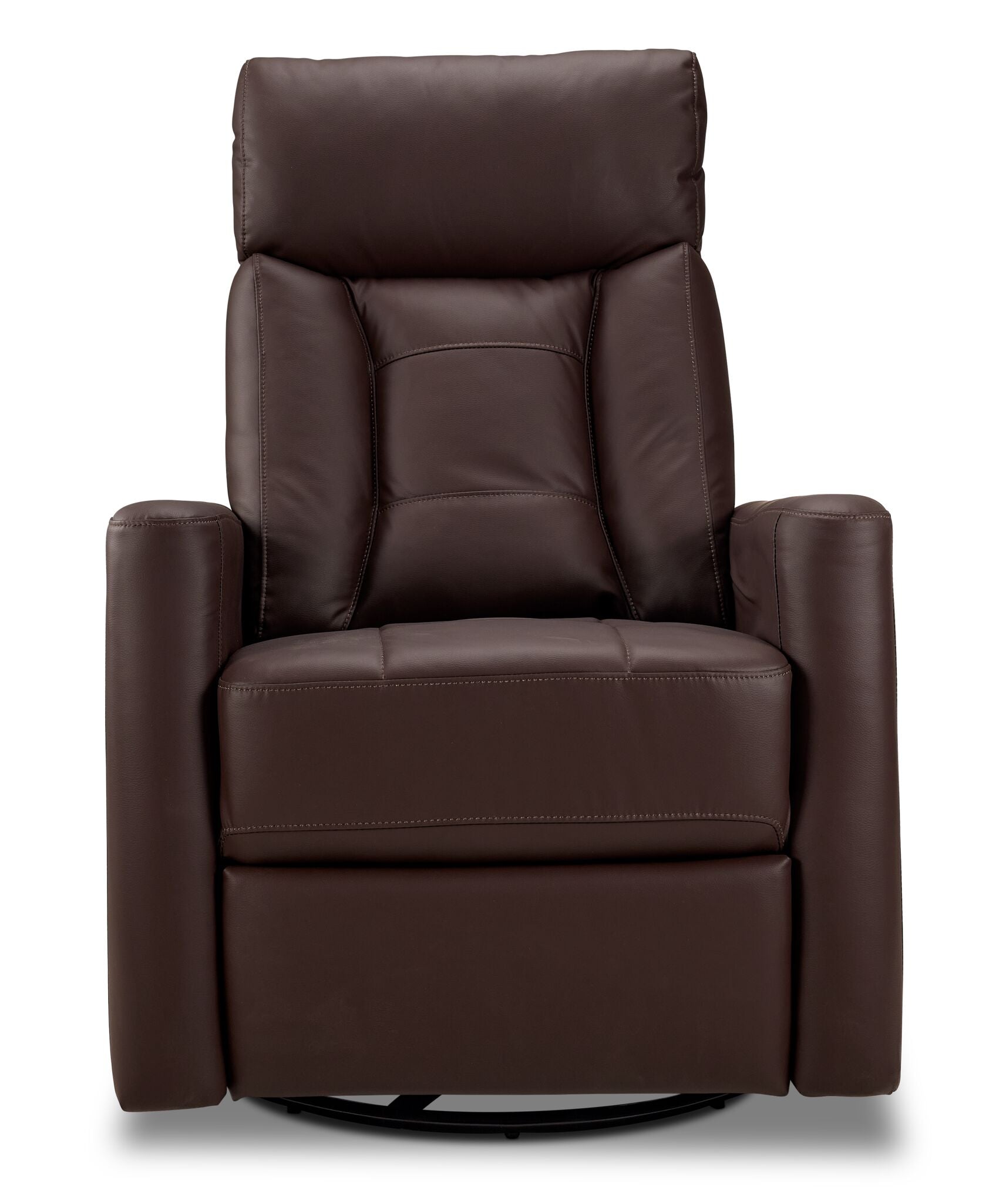 Mustang Swivel Glider Recliner - Dark Brown