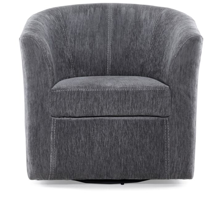 Myles Swivel Chair - Grey