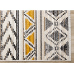 Golden Peaks 5'3" x 7'7" Tribal Area Rug - Grey, Yellow