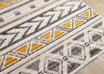 Golden Peaks 7'10" x 10'6" Tribal Area Rug - Grey, Yellow