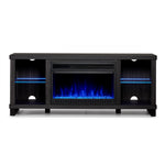 Neelam 60" Fireplace Console - Charcoal Grey