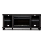 Neelam 60" Fireplace Console - Charcoal Grey