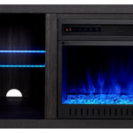 Neelam 60" Fireplace Console - Charcoal Grey