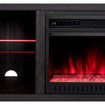 Neelam 60" Fireplace Console - Charcoal Grey