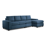 Neptune 2-Piece Sectional with Reversible Chaise - Blue