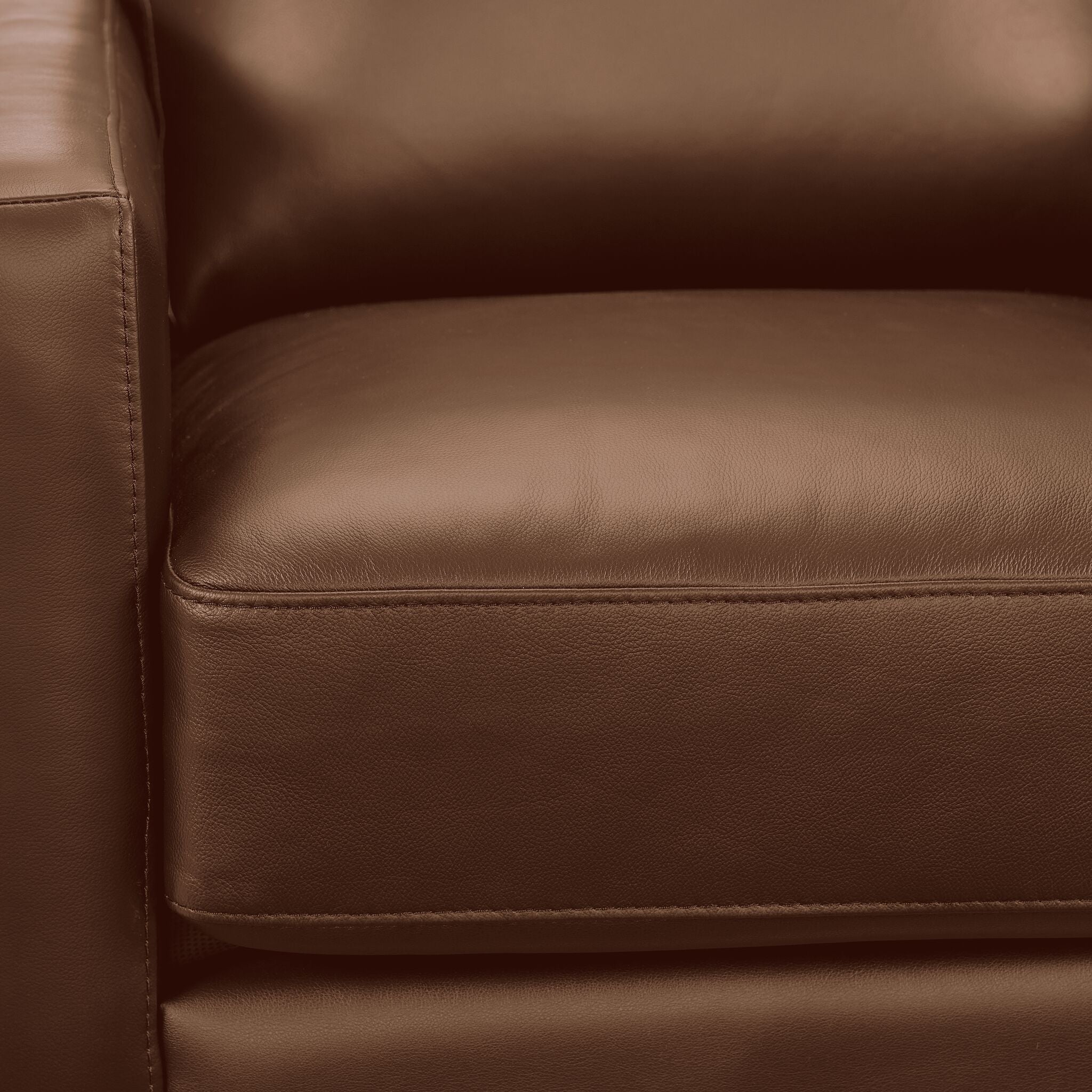 Nevada Leather Swivel Chair - Brown