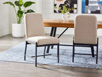 Feeling Connected - Newport Upholstered Chair Chenille - Oak , Black , Khaki