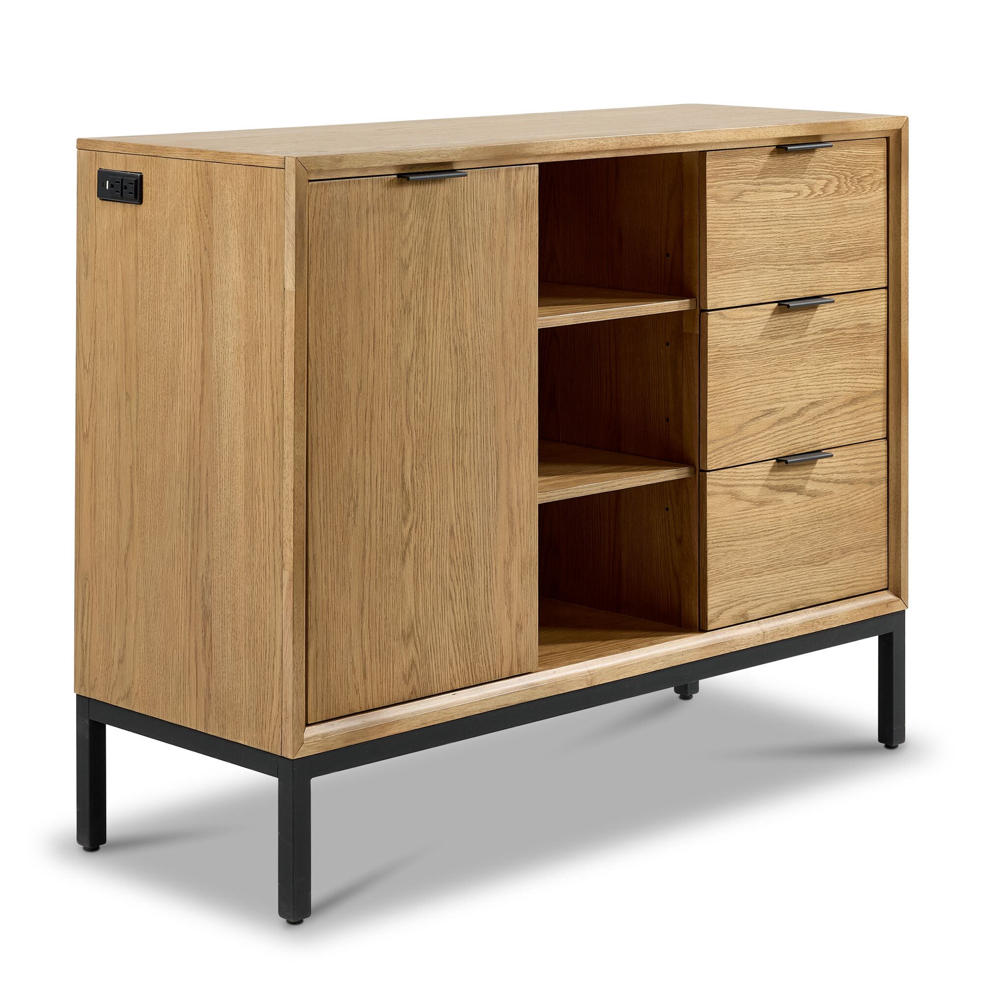 Feeling Connected - Newport Server - Oak and Black