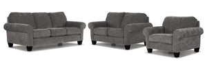 Noche Ens. Sofa, causeuse et fauteuil – gris