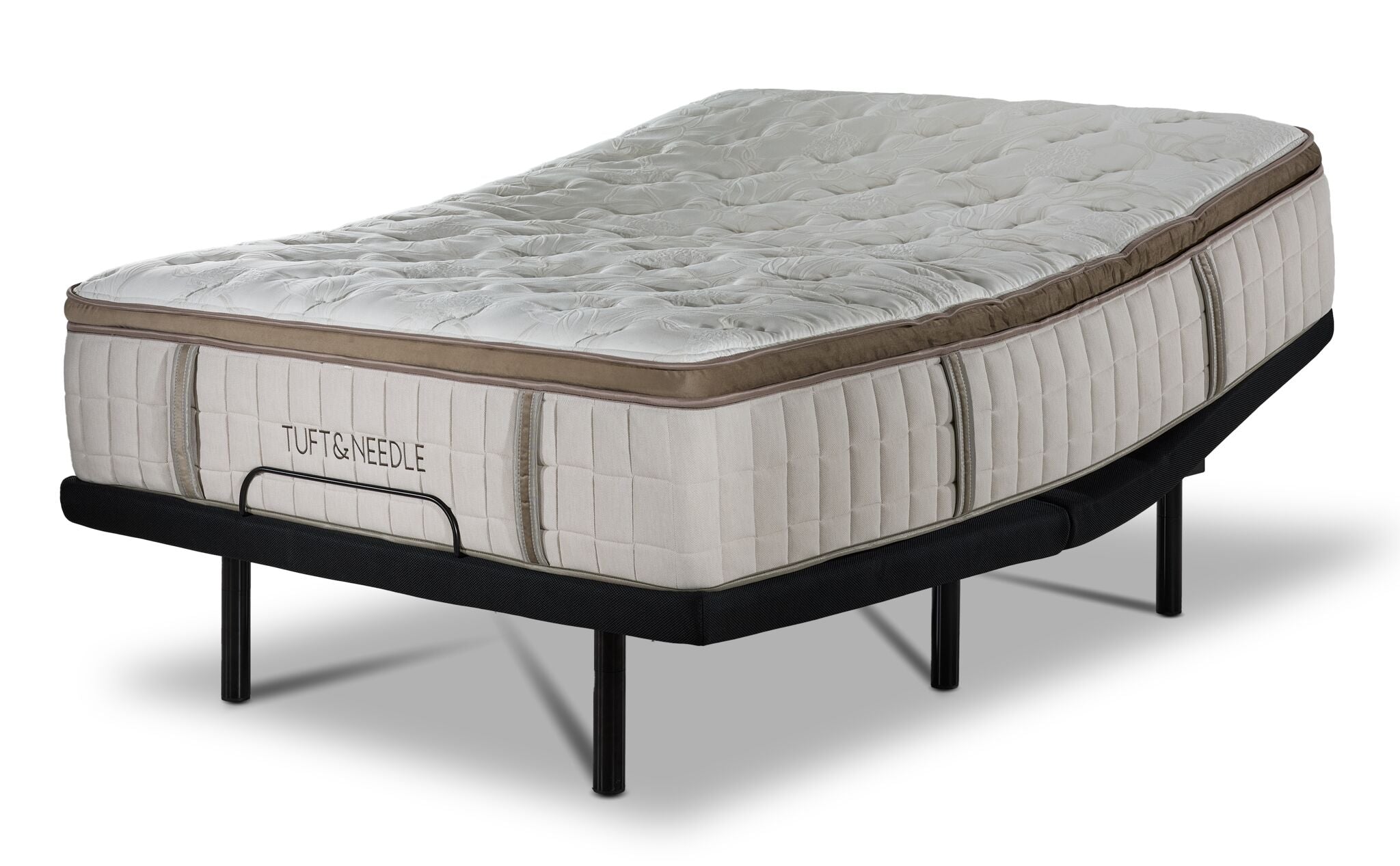 Tuft & Needle Notch Euro Top Medium King Mattress and L2 Motion Pro Adjustable Base