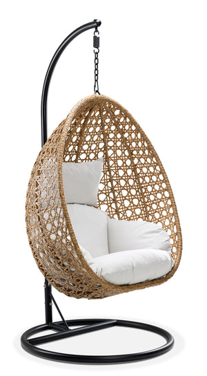 Oasis Chaise coquille de jardin - beige et brun