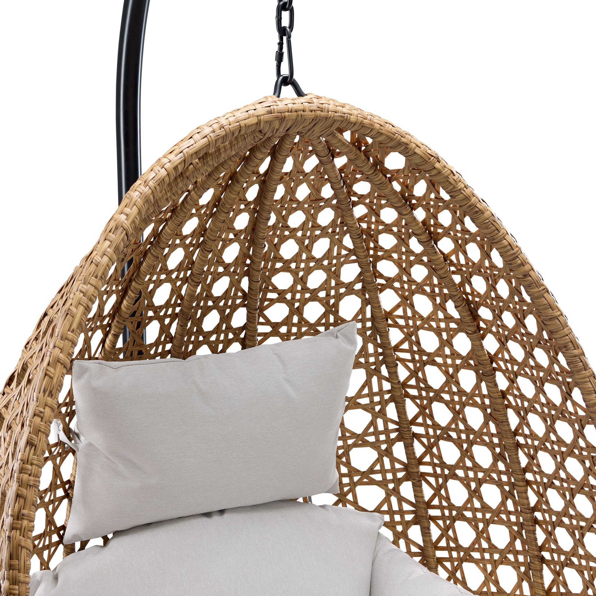 Oasis Outdoor Egg Chair- Beige , Brown