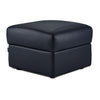 Orlando-Ray Tabouret de rangement en cuir – bleu
