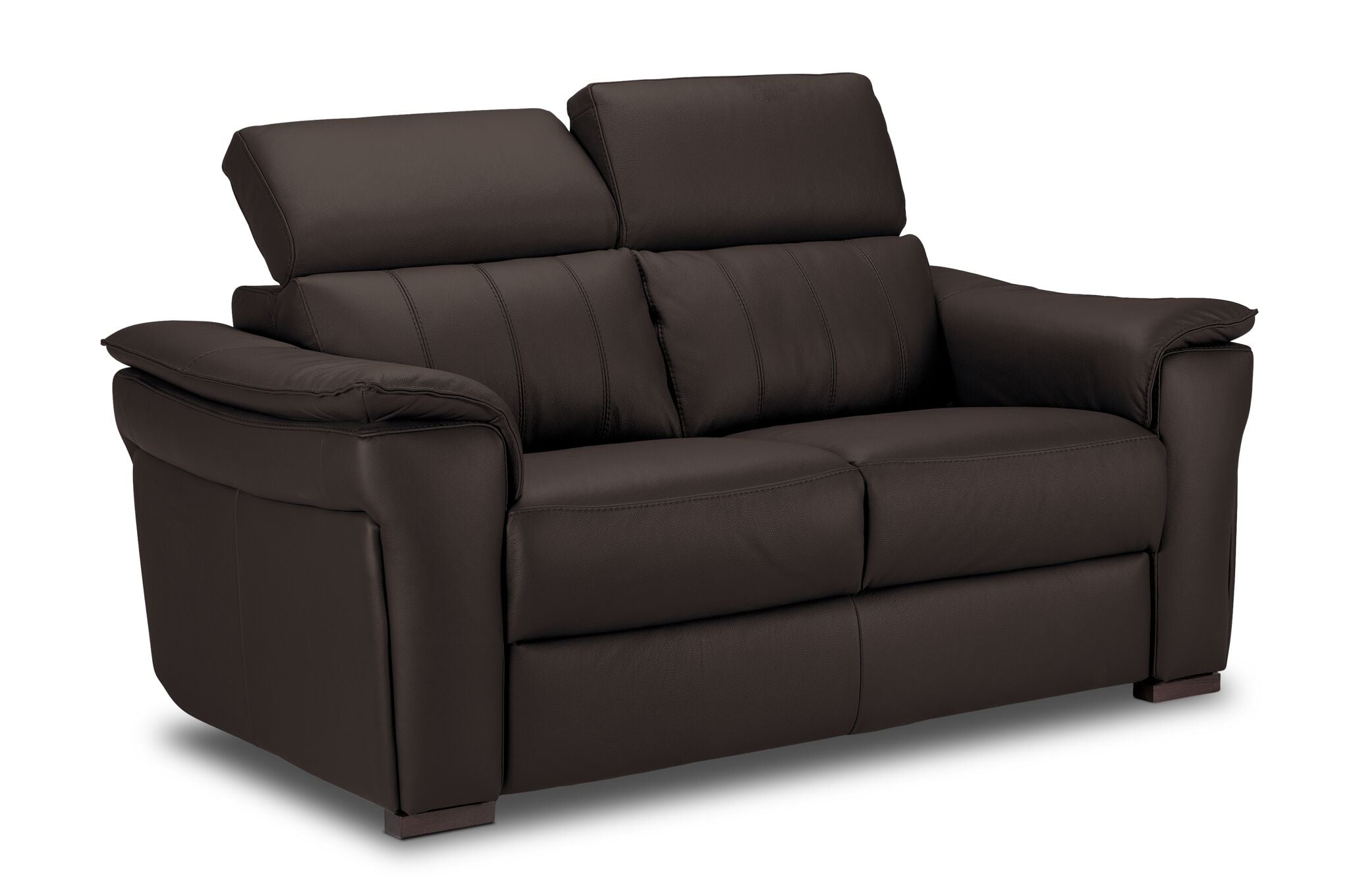 Orlando-Ray Leather Sofa and Loveseat Set - Chocolate