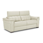 Orlando-Ray Leather Sofa - White