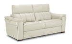 Orlando-Ray Leather Sofa - White