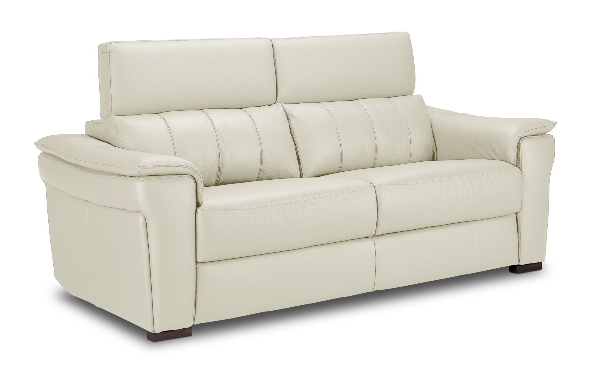 Orlando-Ray Leather Sofa - White