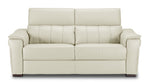 Orlando-Ray Leather Sofa - White