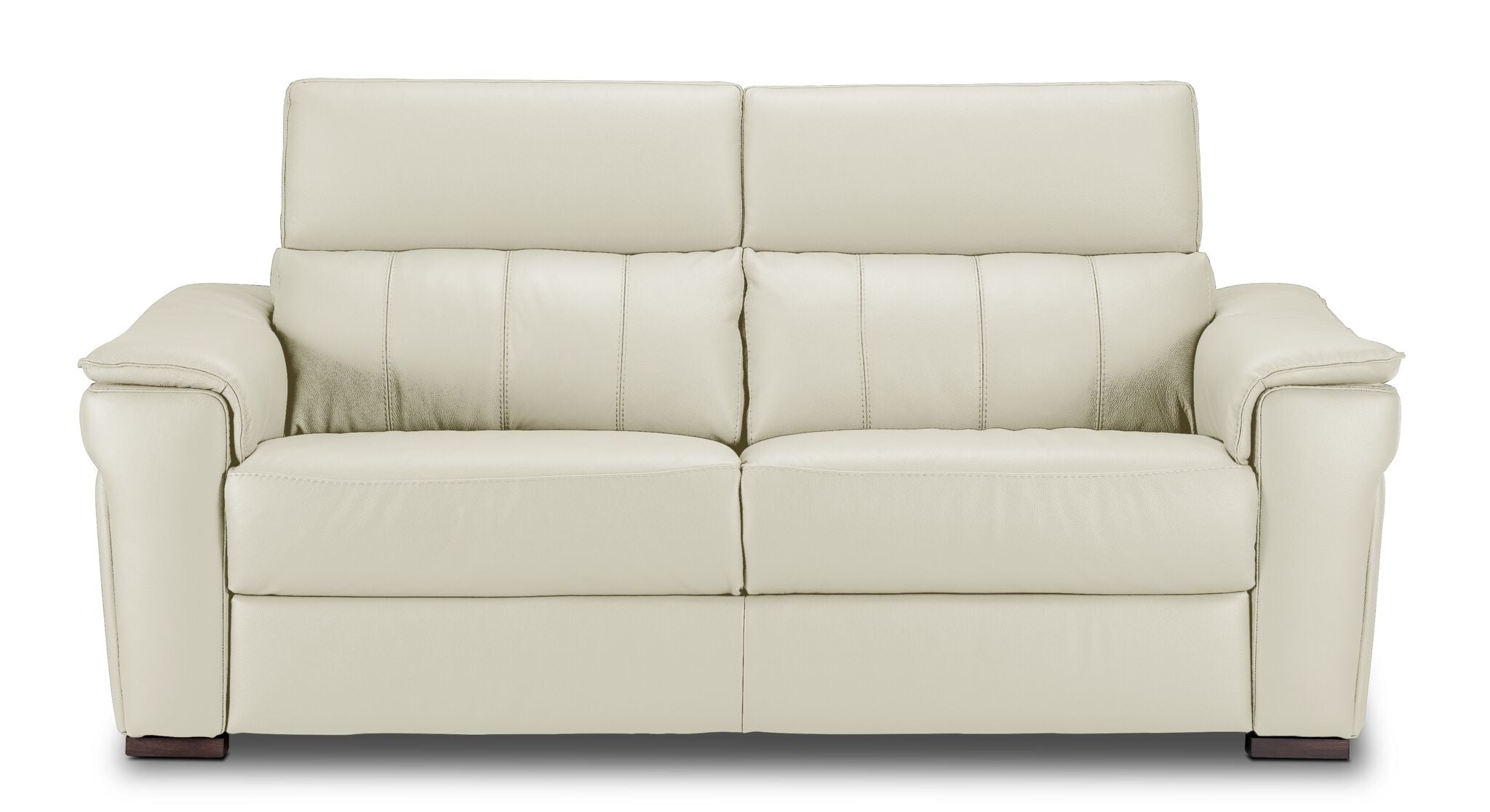 Orlando-Ray Leather Sofa - White