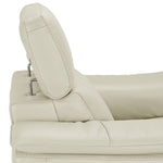 Orlando-Ray Leather Sofa and Chair Set - White