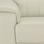 Orlando-Ray Leather Sofa - White