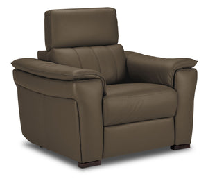Orlando-Ray Fauteuil en cuir – taupe