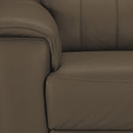 Orlando-Ray Leather Sofa and Loveseat Set - Taupe